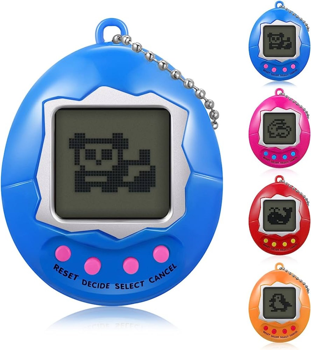 Picture of: Patelai Electronic Pet Game Machine with Keychain Retro Handheld Console  Mini Digital Virtual s Toys Animal Cyber Toy for Adults Teens Birthday  Gift